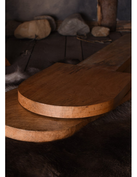 Medieval wooden chair in the shape of...