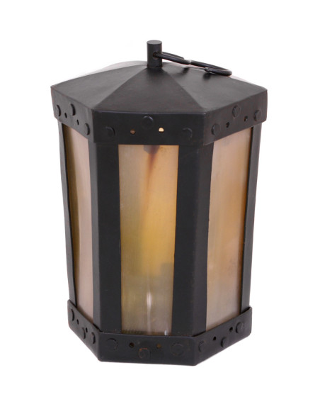 Lamp with horn windows, handmade (20...