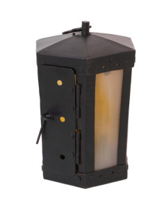 Lamp with horn windows, handmade (20 cm.) 2