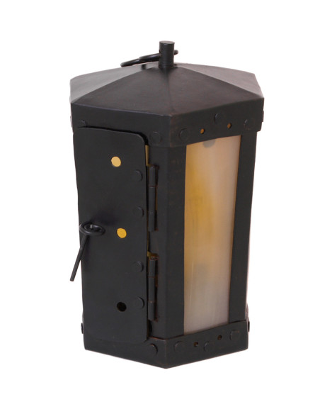 Lamp with horn windows, handmade (20...