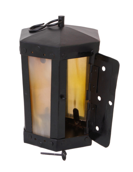 Lamp with horn windows, handmade (20...