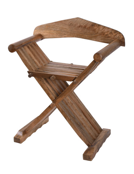 Medieval folding chair Curul, in wood...