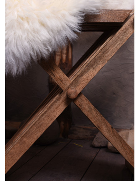 Medieval folding chair Curul, in wood...