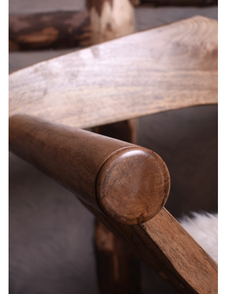 Medieval folding chair Curul, in wood...