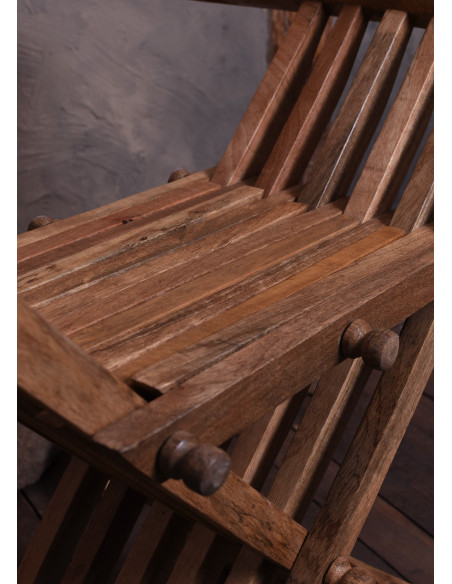 Medieval folding chair Curul, in wood...
