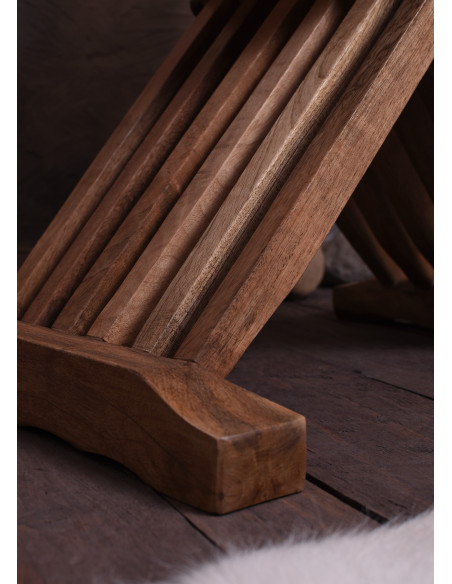 Medieval folding chair Curul, in wood...