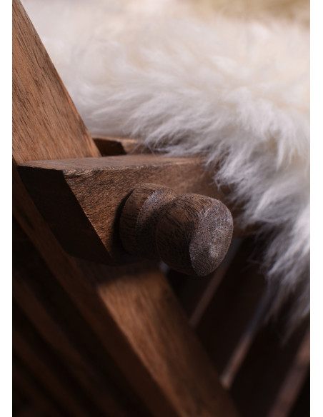 Medieval folding chair Curul, in wood...
