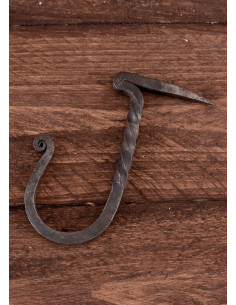 Hand forged wall hook, nail tip 2
