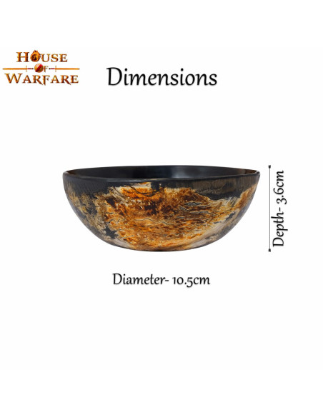 Horn bowl for medieval parties (10.5...