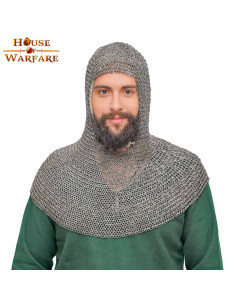 Medieval executioner in chain mail (riveted round ring)