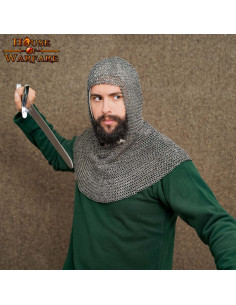 Medieval executioner in chain mail (riveted round ring) 2