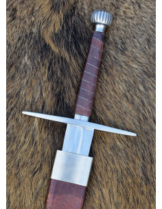 Long medieval decorative sword with scabbard (116.5 cm.) 2