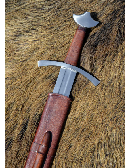 Knight's medieval sword with scabbard...