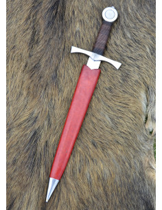 Decorative medieval dagger, with scabbard (44 cm.) 2