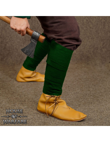 Viking rolled wool Winingas - green