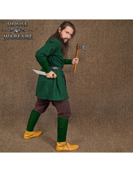 Viking rolled wool Winingas - green