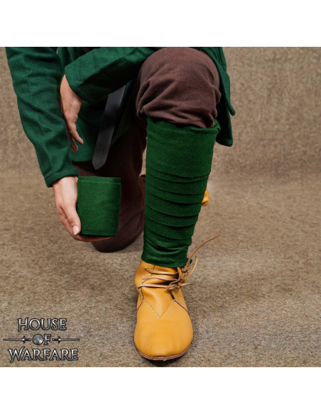 Viking rolled wool Winingas - green