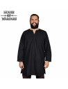Viking and medieval cotton tunic - black