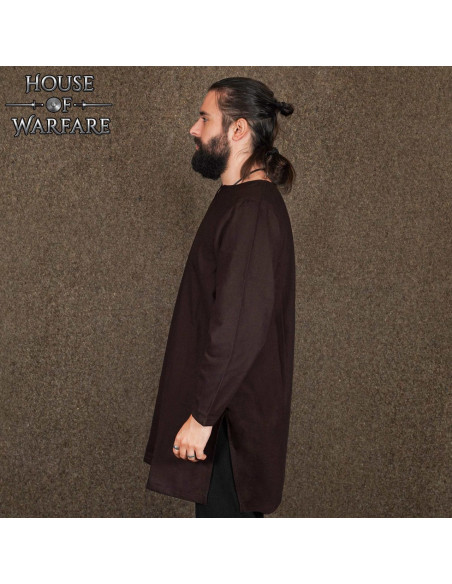 Viking and medieval cotton tunic - brown
