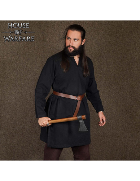 Viking and medieval cotton tunic - brown