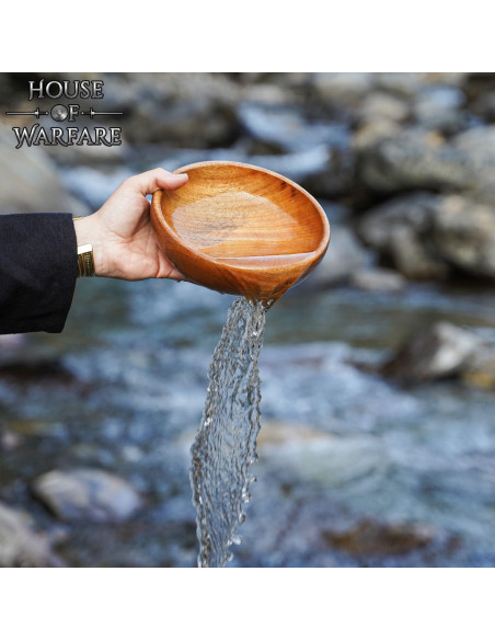 Wooden bowl to eat (4.7x20 cm.)