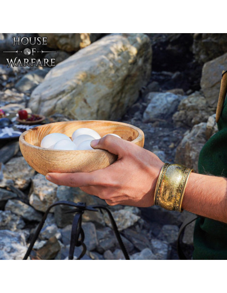 Wooden bowl to eat (4.7x20 cm.)