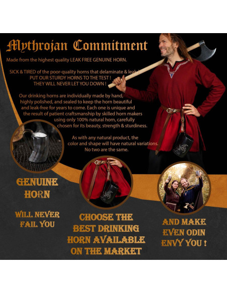 Celtic knots jug in horn horn with...