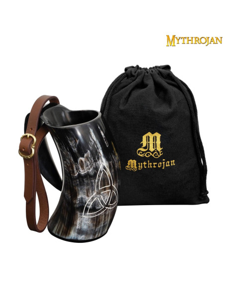 Celtic Triquetra jug in horn horn...