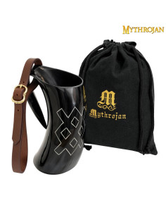 Celtic bars jug in horn horn with strap (600 ml.)