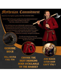 Viking horn with adjustable baldric included (150 ml.) 2