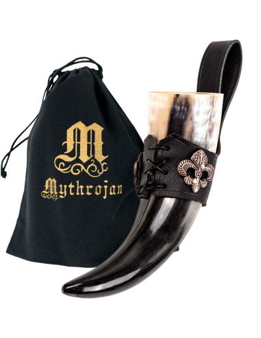 Medieval Knight of the Kingdom Horn with baldric (250 ml.)