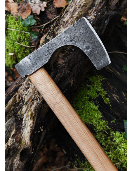Viking ax with hand forged steel,...