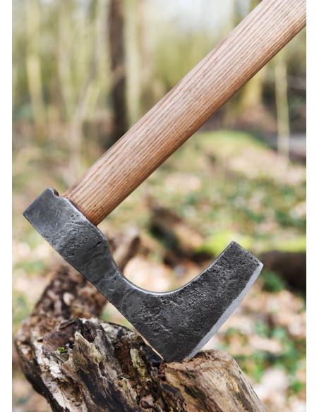 Viking ax with hand forged steel,...