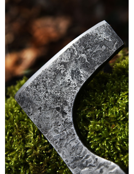 Viking ax with hand forged steel,...