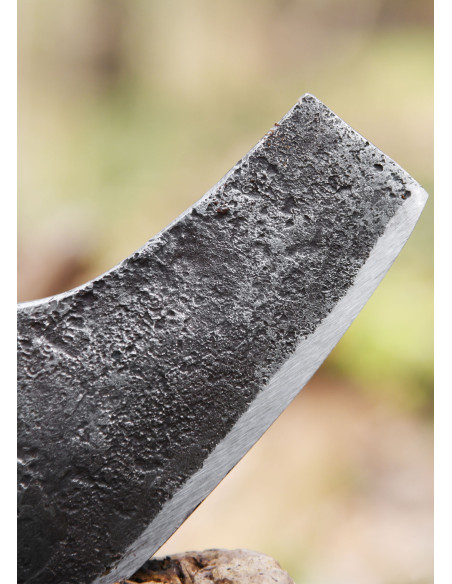 Viking ax with hand forged steel,...