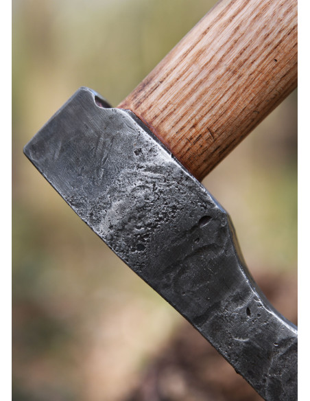 Viking ax with hand forged steel,...