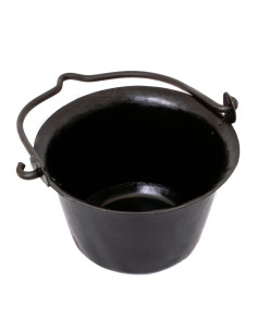 Medieval iron pot, approx. 3 liters 2