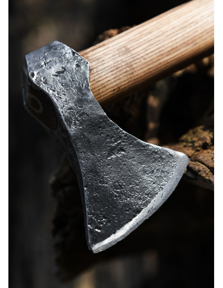 Viking ax with hand forged steel,...