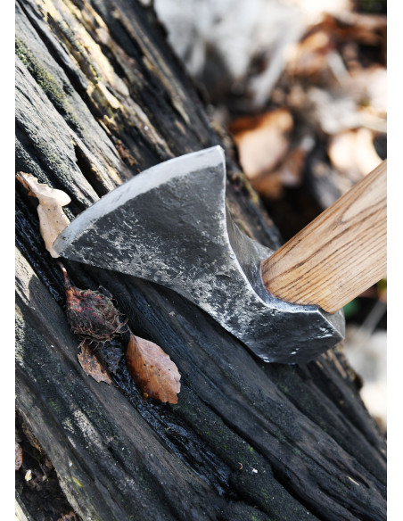 Viking ax with hand forged steel,...