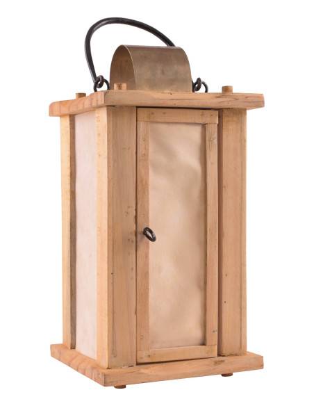Wooden Lantern-Lantern with parchment...