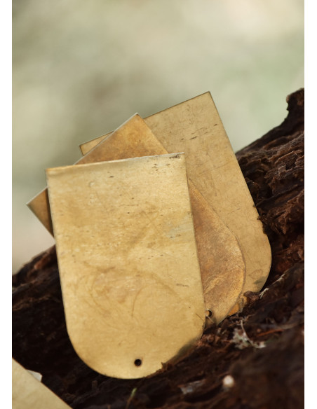 Set of 25 brass plates for lamellar...