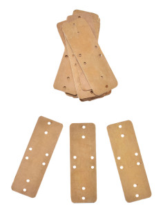 Set of 25 brass plates for lamellar armor (9 cm.)