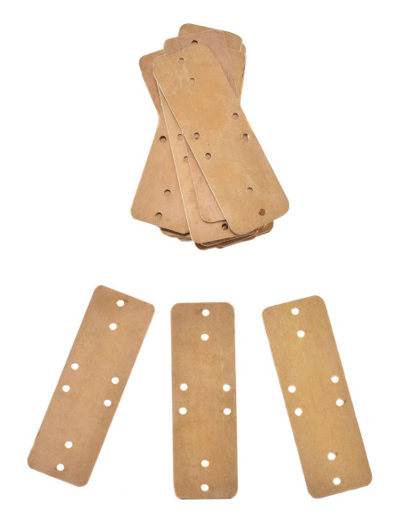 Set of 25 brass plates for lamellar...