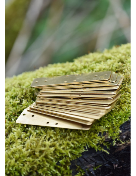 Set of 25 brass plates for lamellar...