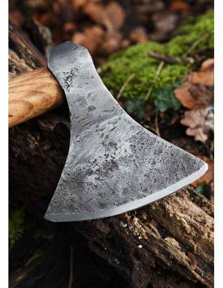 Viking ax with hand forged steel,...