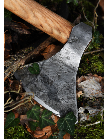Viking ax with hand forged steel,...