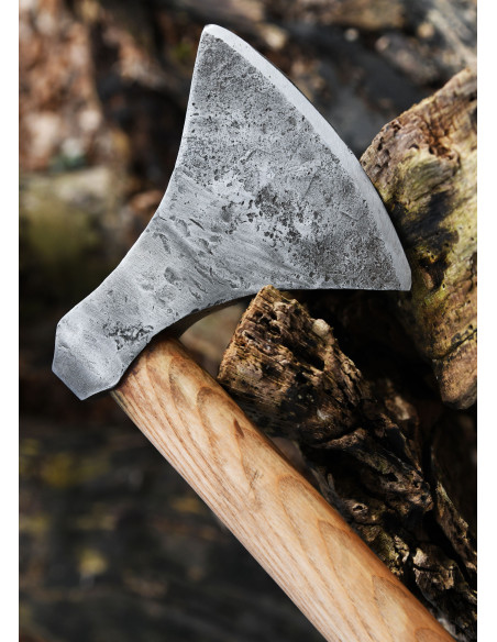 Viking ax with hand forged steel,...