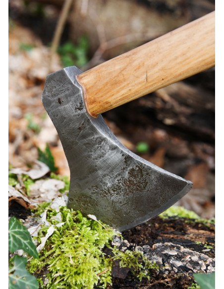 Viking ax with hand forged steel,...