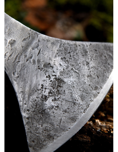 Viking ax with hand forged steel,...