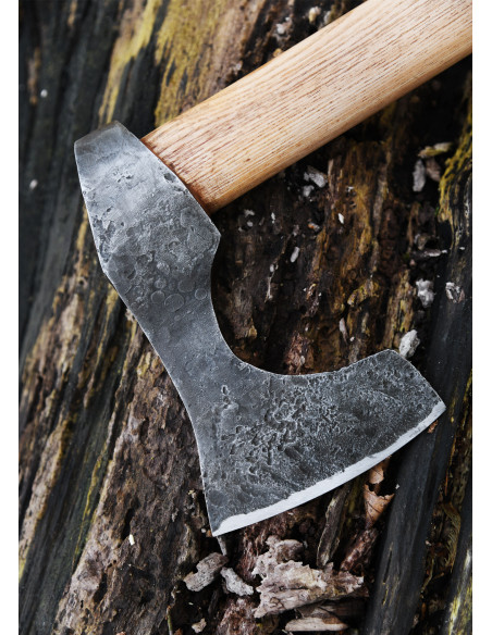 Viking ax with hand forged steel,...